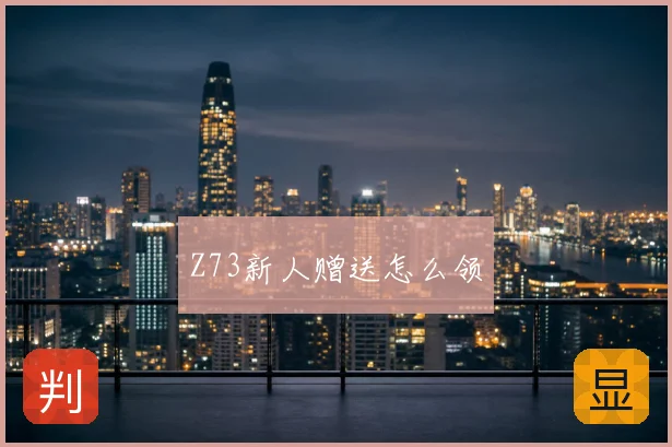 Z73新人赠送怎么领